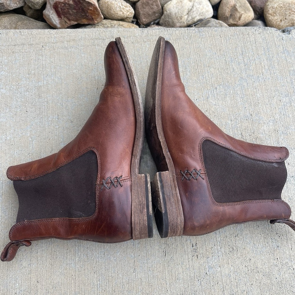 Frye Boots Womens Size 8B Cognac Brown Melissa Chelsea Pull On Leather 3475454 - Picture 9 of 11